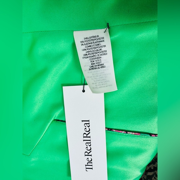 ALICE + OLIVIA Women's Cuffed Shawl Collar Spring Paisley Macey Blazer EUC $550 - Picture 13 of 14